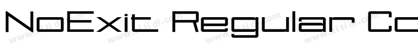 NoExit Regular Conde字体转换